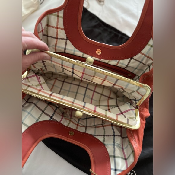 Coach Burnt Orange Leather Satchel - Picture 7 of 14